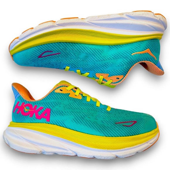 Hoka One One Clifton 9 Running Shoes Sneakers Ceramic Evening Primrose Size 6.5 - Picture 4 of 11